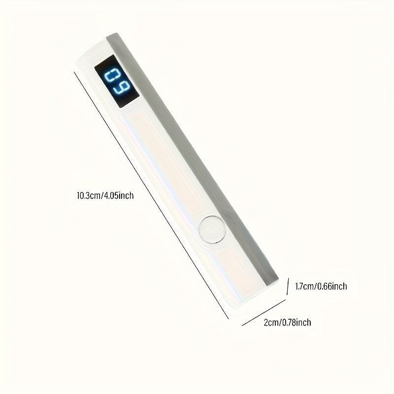 Lámpara portátil para uñas con gel, mini y con pantalla digital - Inalámbrica, carga rápida USB (batería de litio), luz compacta para manicura en casa y viajes, regalo ideal, pantalla LCD para cuidado fácil de uñas, luz para uñas de viaje | Diseño compac