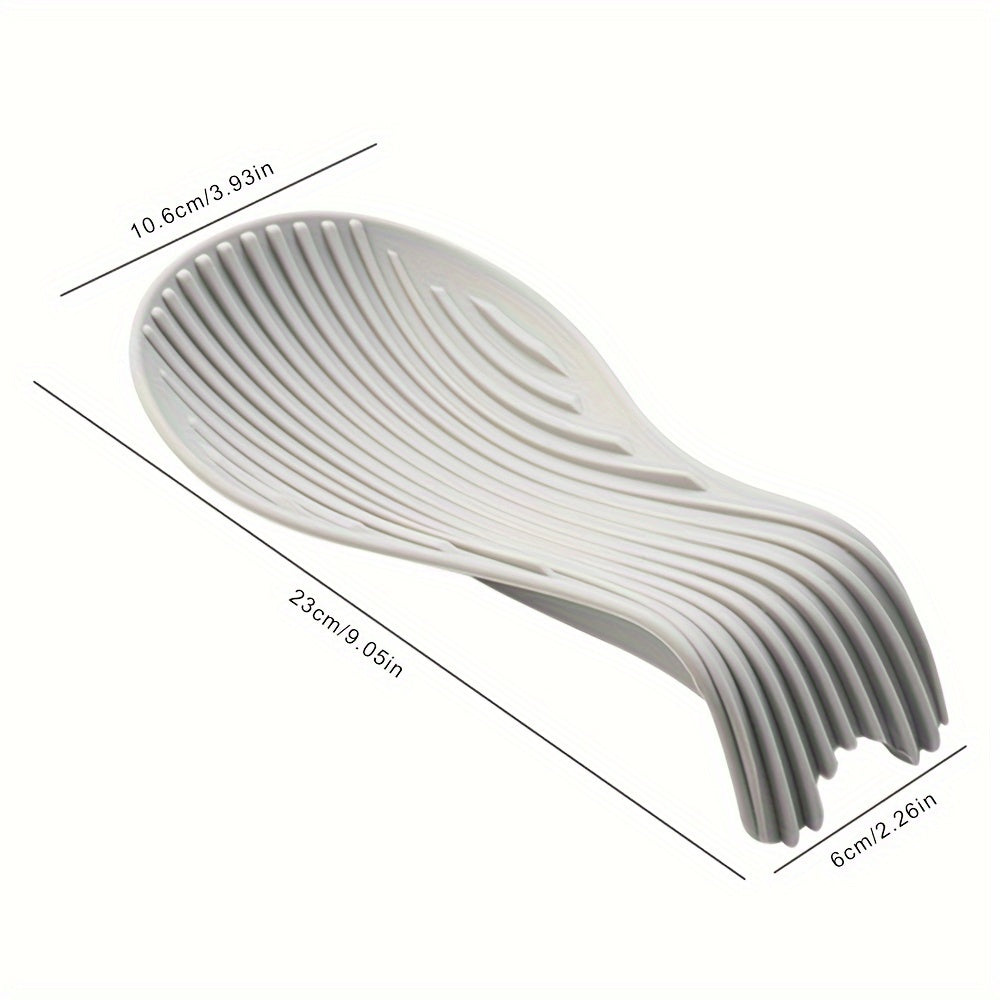 1pc Soporte de Cuchara de Silicona para Estante, Bandeja de Almacenamiento de Cuchara Individual, Platos Multifuncionales de Cocina, Utensilios de Mesa, Herramientas de Cocina, Accesorios de Cocina para Restaurantes