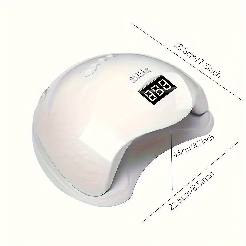 Linterna LED para uñas con sensor inteligente, luz portátil para gel y pulido, alimentada por USB sin batería - regalo ideal para 8 festividades importantes (Navidad, Halloween, Pascua, Día de San Valentín, Acción de Gracias), base desmontable, apta para