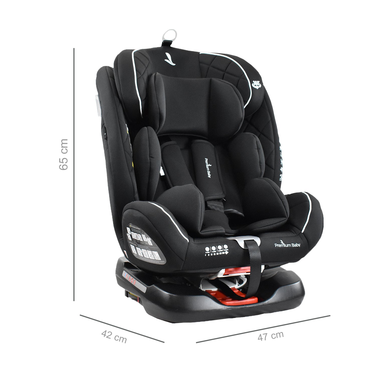 SILLA CARRO BEBÉ EOS 360° NEGRO PREMIUM BABY