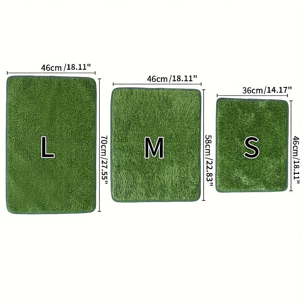 Pasto sintético para exteriores, alfombra de césped artificial realista en 3 tamaños, alfombra de césped de 25mm de grosor para interior y exterior, césped reusable para entrenamiento de mascotas, alfombra de pasto sintético a prueba de olores, tapete pa