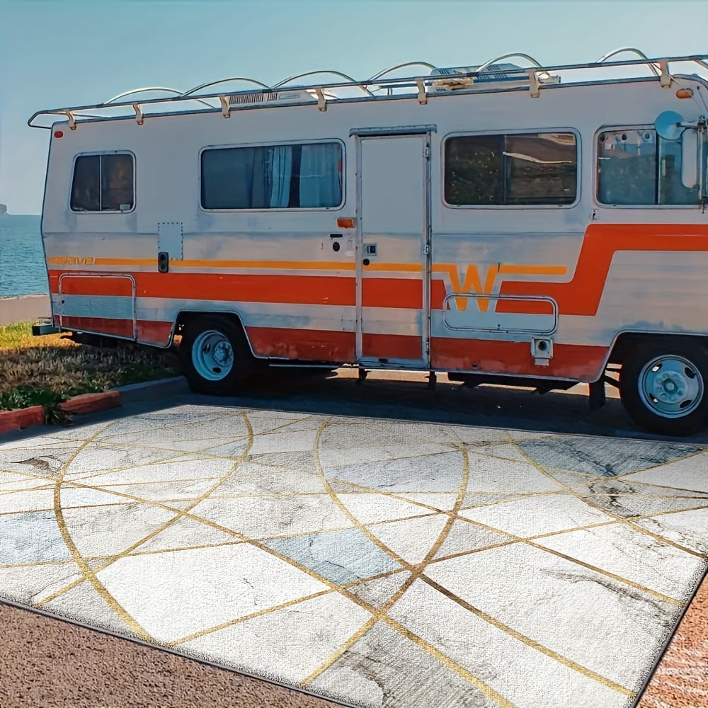 Alfombra de Terciopelo 850g/m² Lavable con Patrones Florales Vibrantes, Opciones Ultra Suaves y Gruesas para una Vida Colorida - Mantén el Calor y la Comodidad con Diseño Geométrico Antideslizante, Decorativa para Jardín o Exterior, Duradera y Ligera
