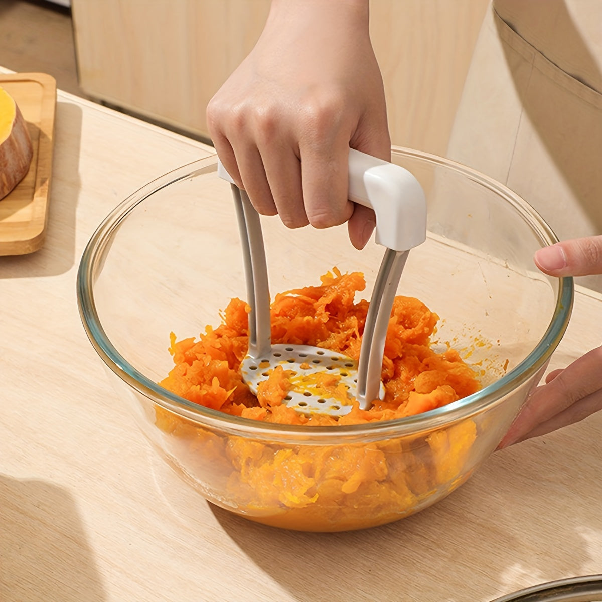 1 pza Pisapatatas, Pisavegetales de cocina con mango antideslizante, Pisafrutas manual, Prensapatatas, Prensa de patatas, Moledor de vegetales, Cosas de cocina, Artículos de cocina