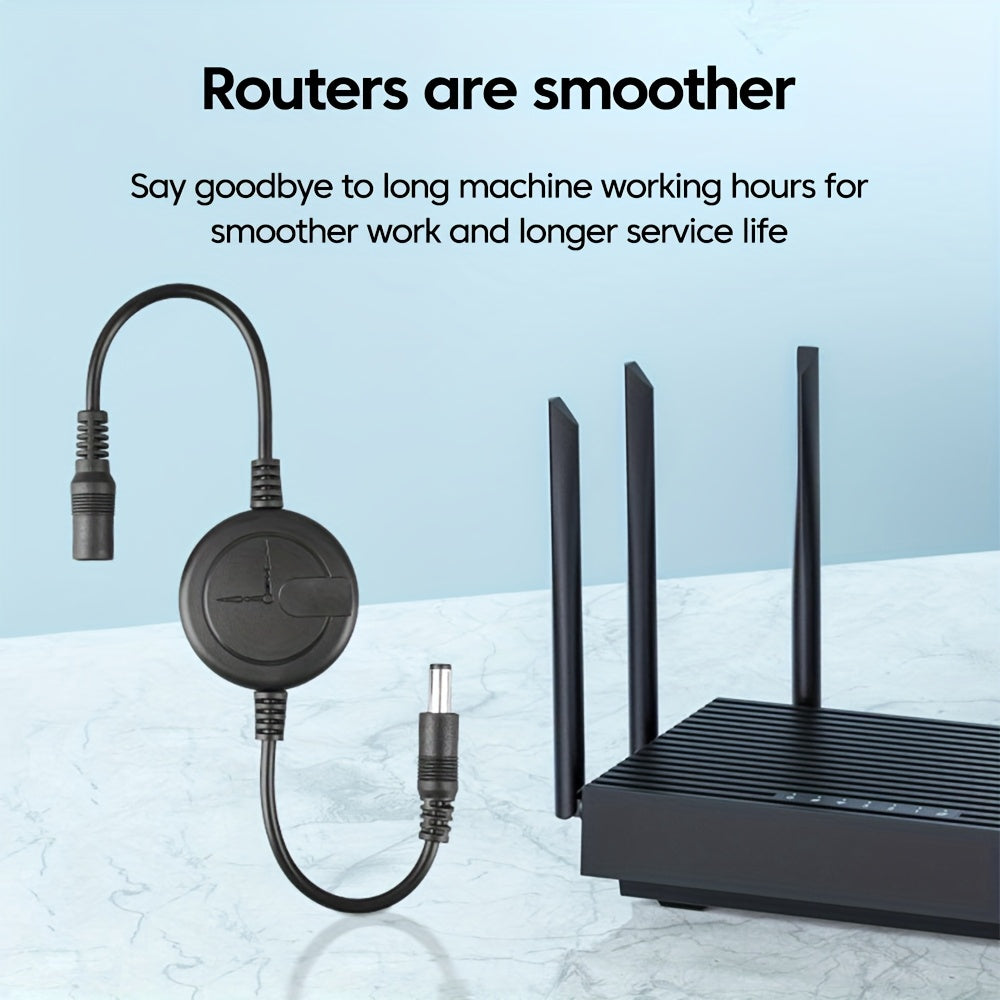 Routers/Optical Cat Auto Reinicio de Línea 72H Apagado Automático y Reinicio de Dispositivos Inteligentes Conector DC5.5X2.1Mm Equipo de Interfaz Reinicio de Circuito Temporizador Controlador Reinicio de Línea
