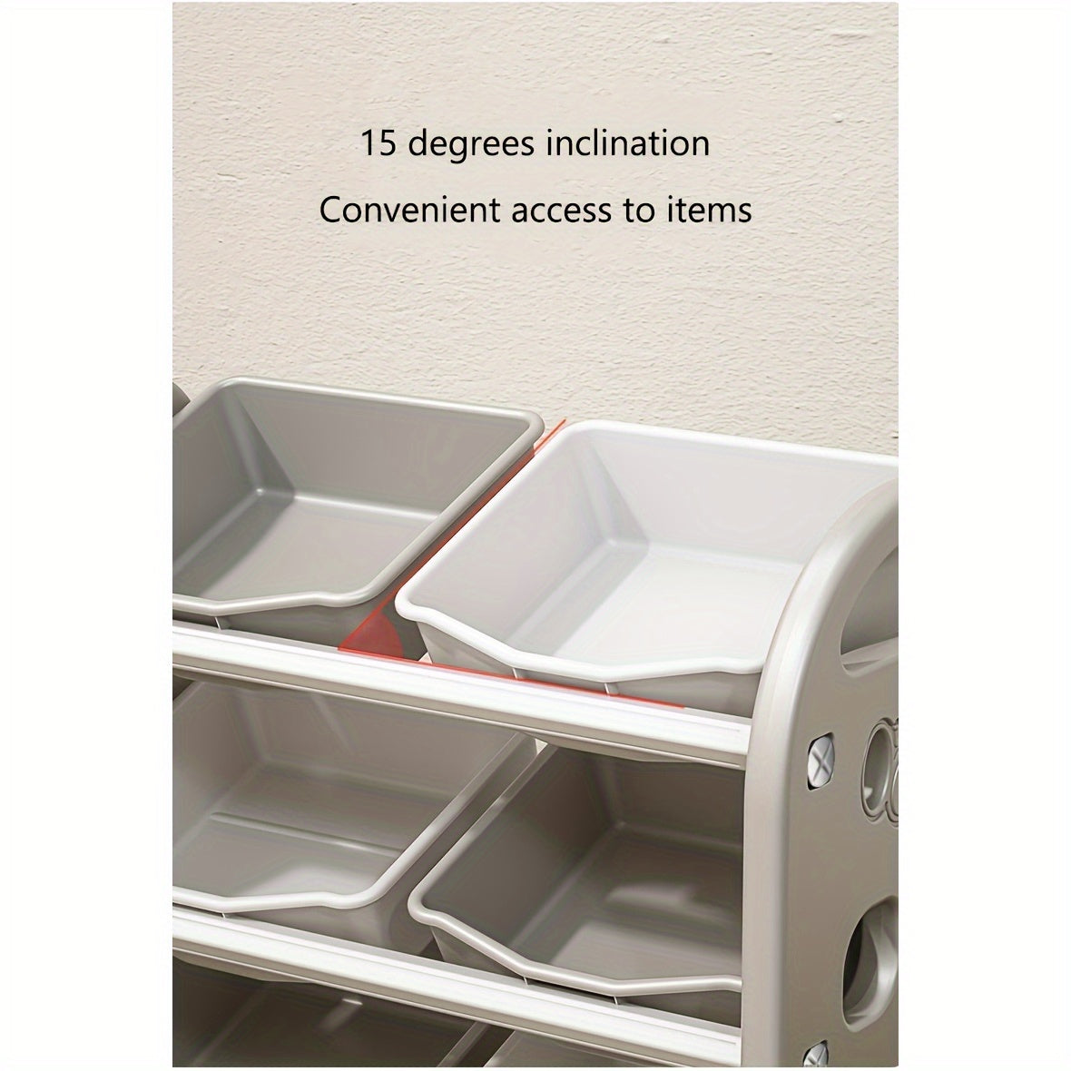 Disponible en dos colores - Estante de almacenamiento multi-compartimento - Organizador de plástico blanco para ropa, juguetes, libros y hogar - Diseño que ahorra espacio, sistema de organización de armarios de fácil montaje