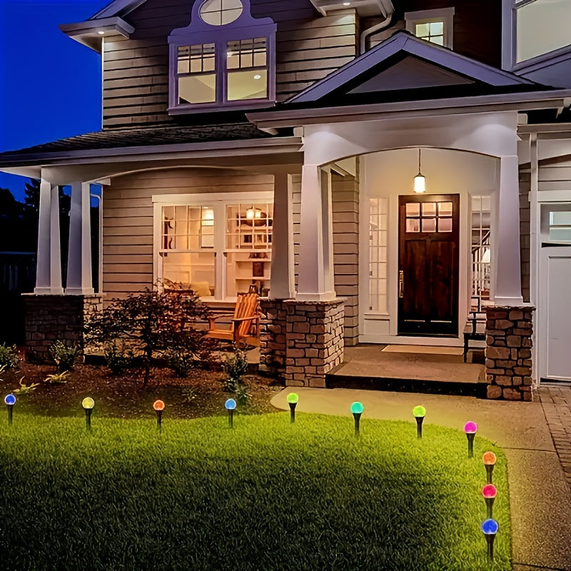 20 piezas de luces de sendero de cristal con energía solar - Dorado y negro, decoración de jardín al aire libre con 8 modos de iluminación, interruptor automático de día/noche, ideal para verano, camping, Navidad, bodas, fiestas y mejora de senderos, ilu