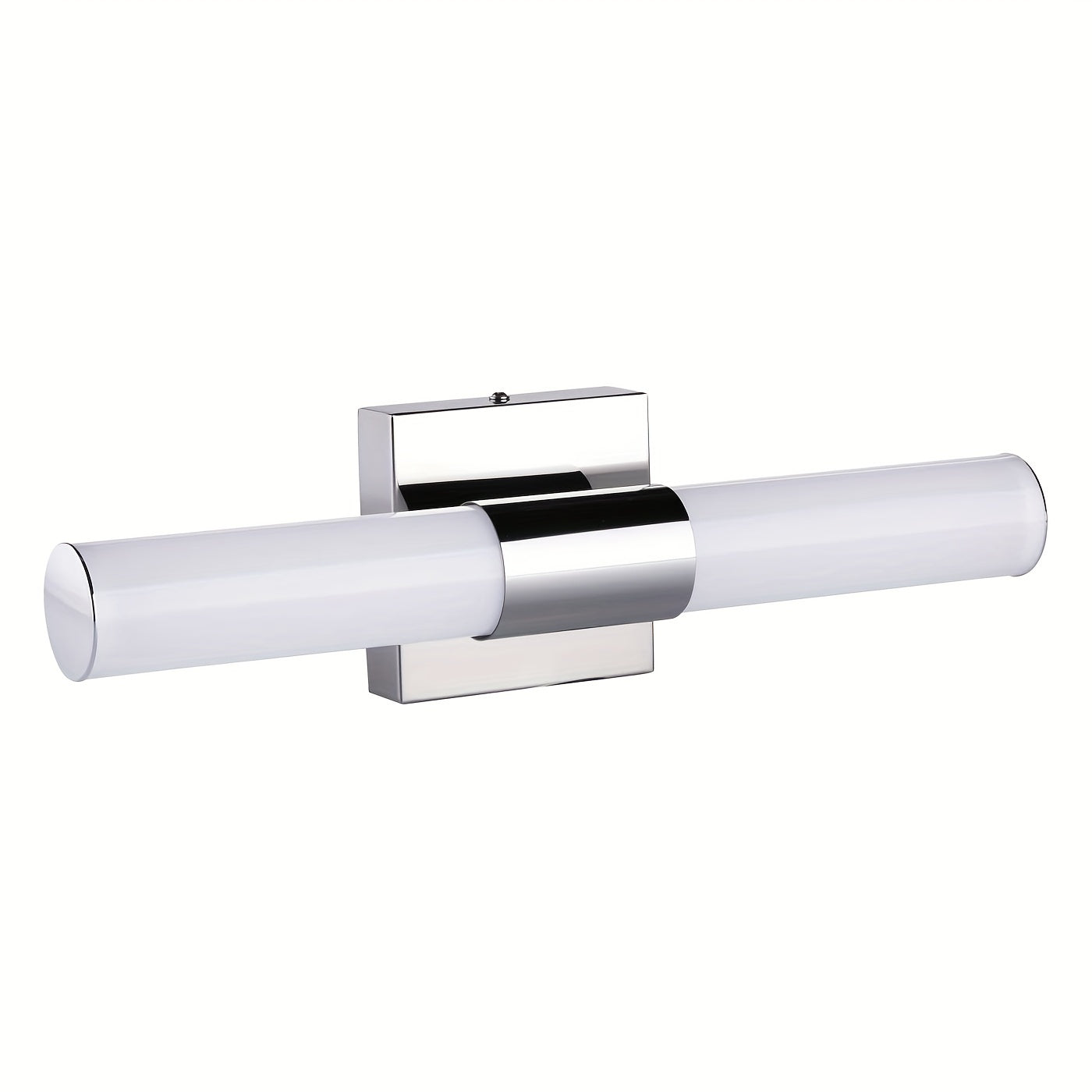 Luces LED para tocador, modernas lámparas de baño de acero inoxidable sobre espejo como iluminación de maquillaje, apliques de pared para baño (8W 15.75 pulgadas)