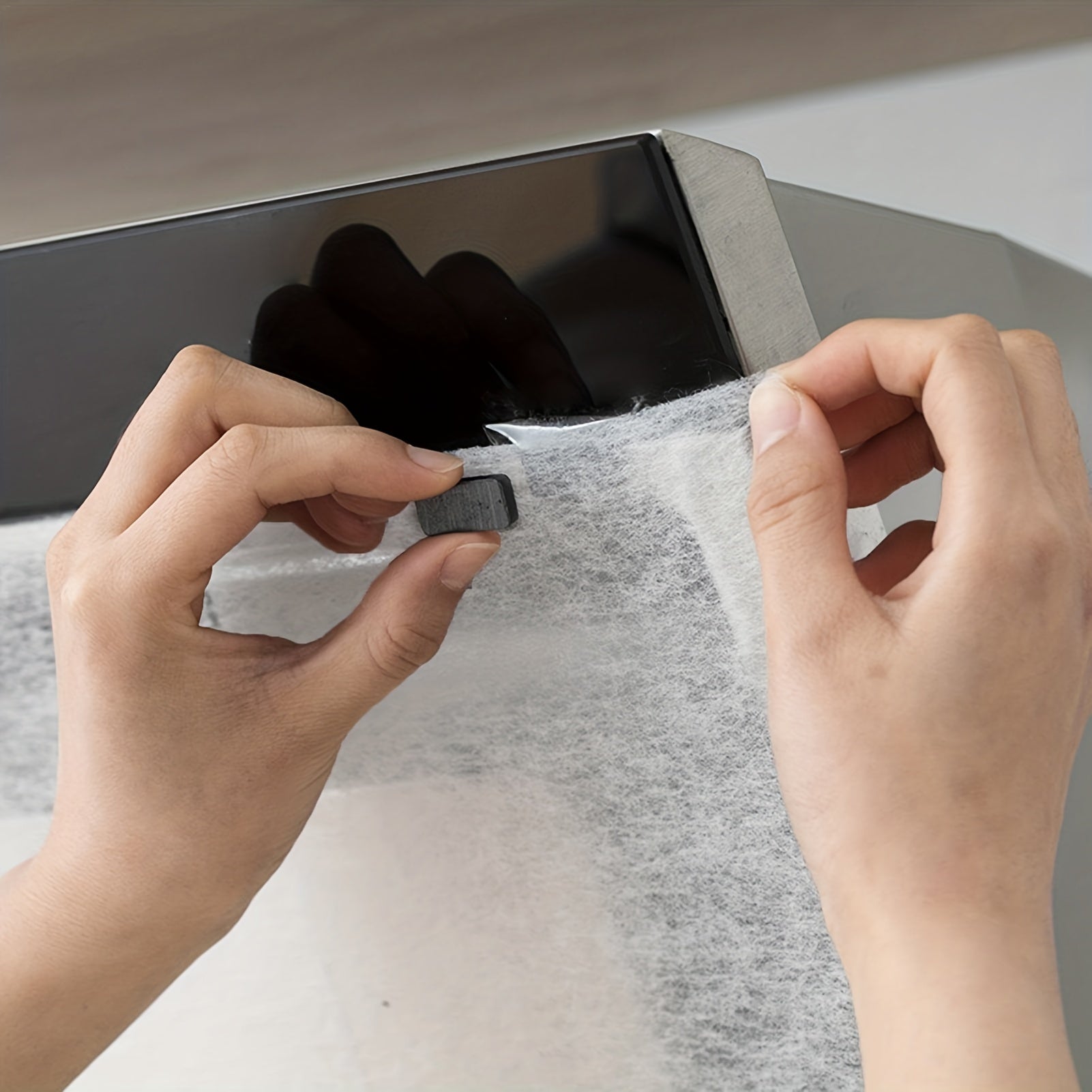 33ft Papel Absorbente para Campana Extractora - Filtro Resistente de Aceite y Humo para Cocina y Garaje, Diseño de Corte Fácil, 10m Largo, Ideal para Chefs Caseros y Mantenimiento de Electrodomésticos, Limpieza del Área de Cocina, Instalación Sencilla, M