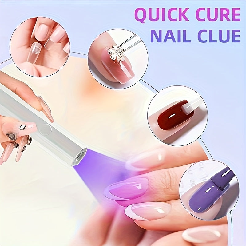 Lámpara portátil para uñas con gel, mini y con pantalla digital - Inalámbrica, carga rápida USB (batería de litio), luz compacta para manicura en casa y viajes, regalo ideal, pantalla LCD para cuidado fácil de uñas, luz para uñas de viaje | Diseño compac