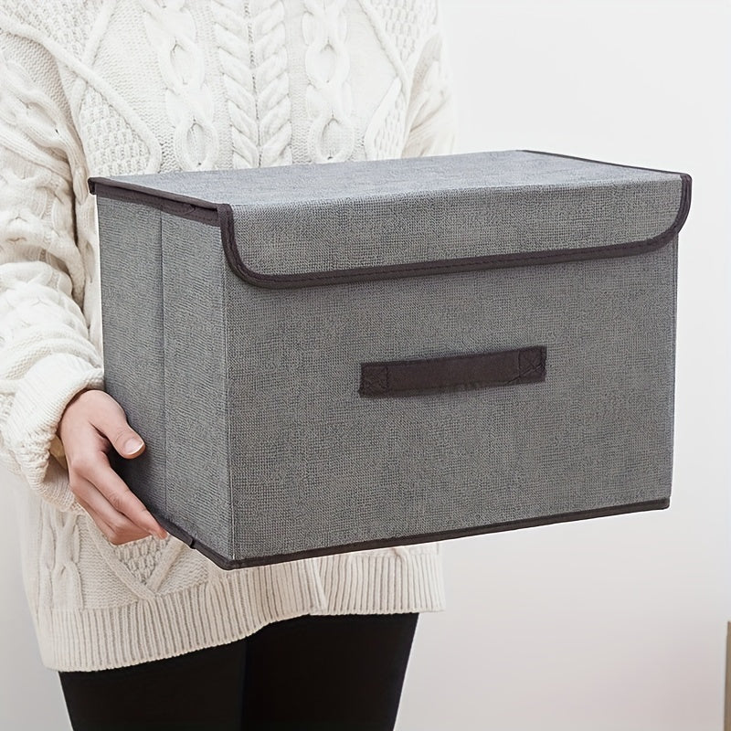 Caja de Almacenamiento Plegable de Gran Capacidad - A Prueba de Polvo, Organizador Multifuncional para Ropa y Mantas, Perfecto para el Dormitorio y Esenciales del Hogar, Organizador de Escritorio y Cajón para Almacenamiento en Casa