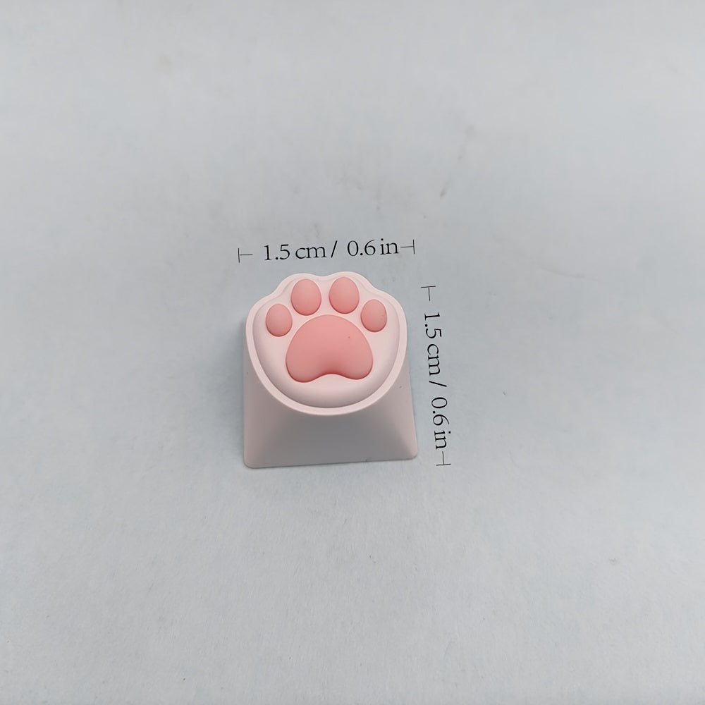 Conjunto de 4 piezas de Teclas de Computadora con Forma de Garra de Gato Kawaii para Teclado Mecánico Cherry MX ESC Key Cross Axis