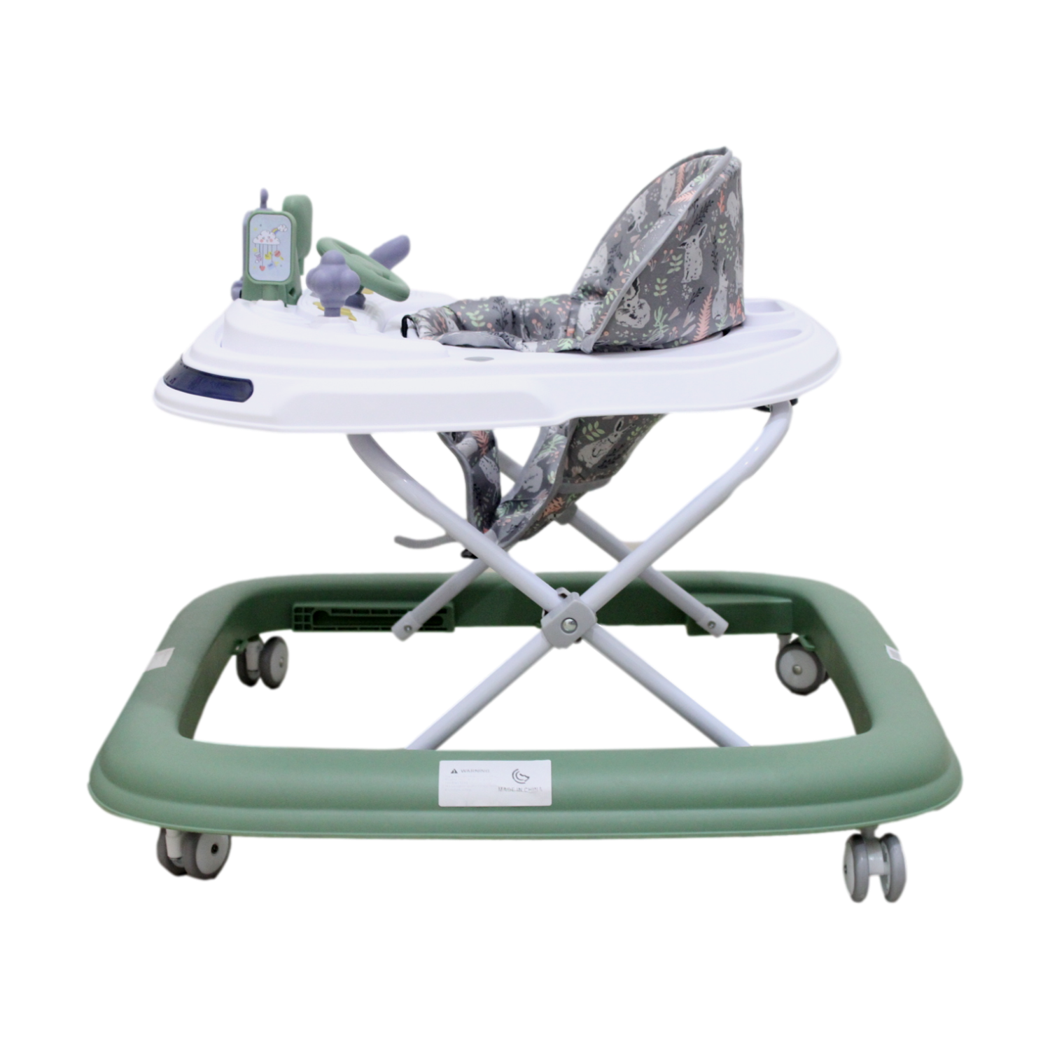 CAMINADOR PARA BEBÉ CON DISEÑO DE AUTO Y ASIENTO ACOLCHADO VERDE Y-W838 MUNBE