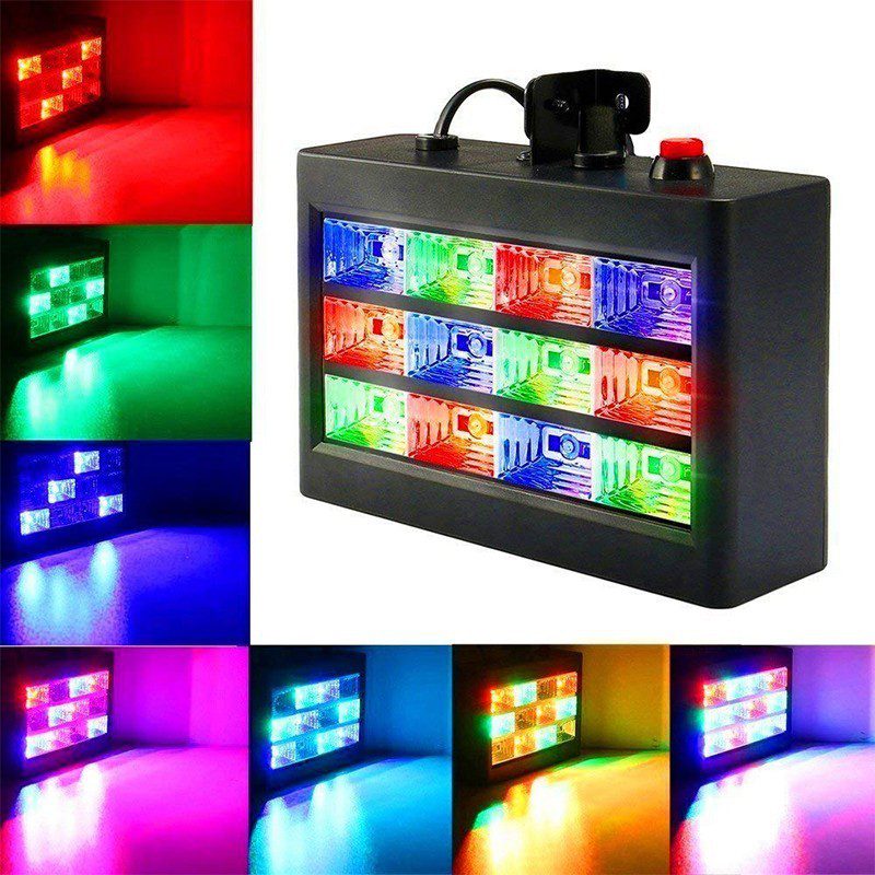 Luz Audio Rítmica Multicolor Fiestas Discotecas Bar RF 091