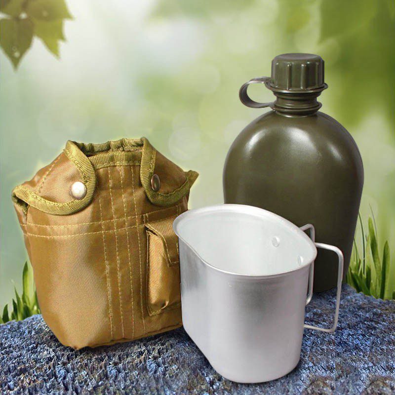 Cantimplora Militar Americana 1 Litro Camping Supervivencia RF C01