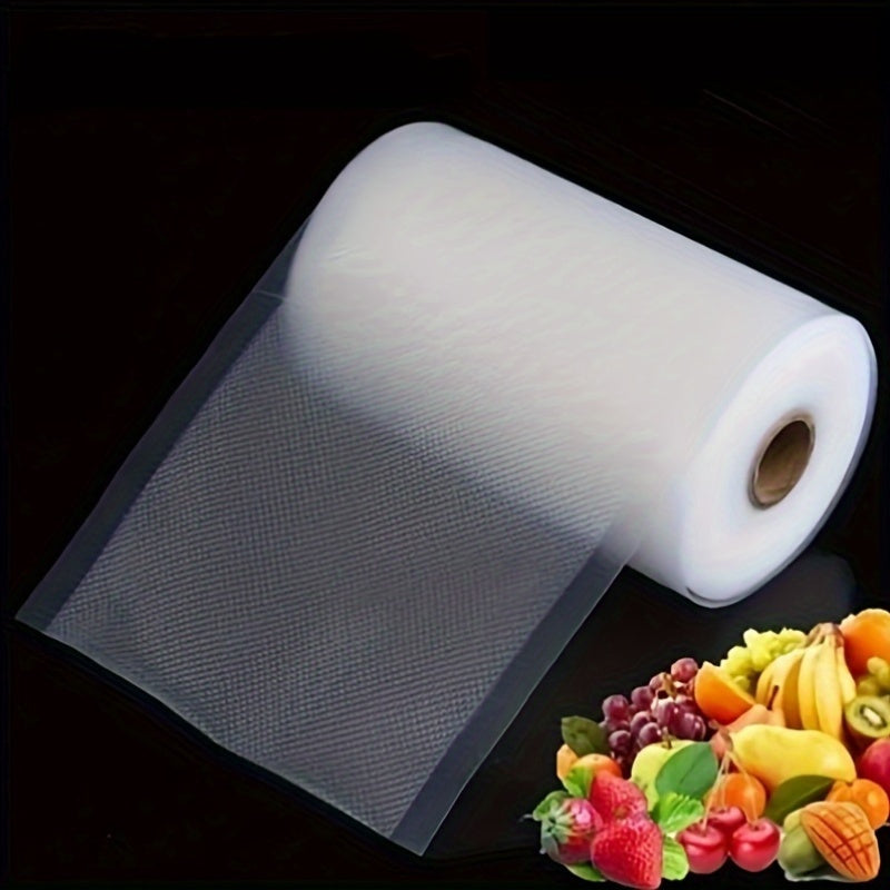 Bolsas de sellado al vacío de PE para almacenamiento de alimentos, de un solo uso, en varios tamaños (11.99/15.01/16.99/19.99/22.0/24.99/27.99 cm de ancho) x 5.0 metros de largo, para conservar la frescura.