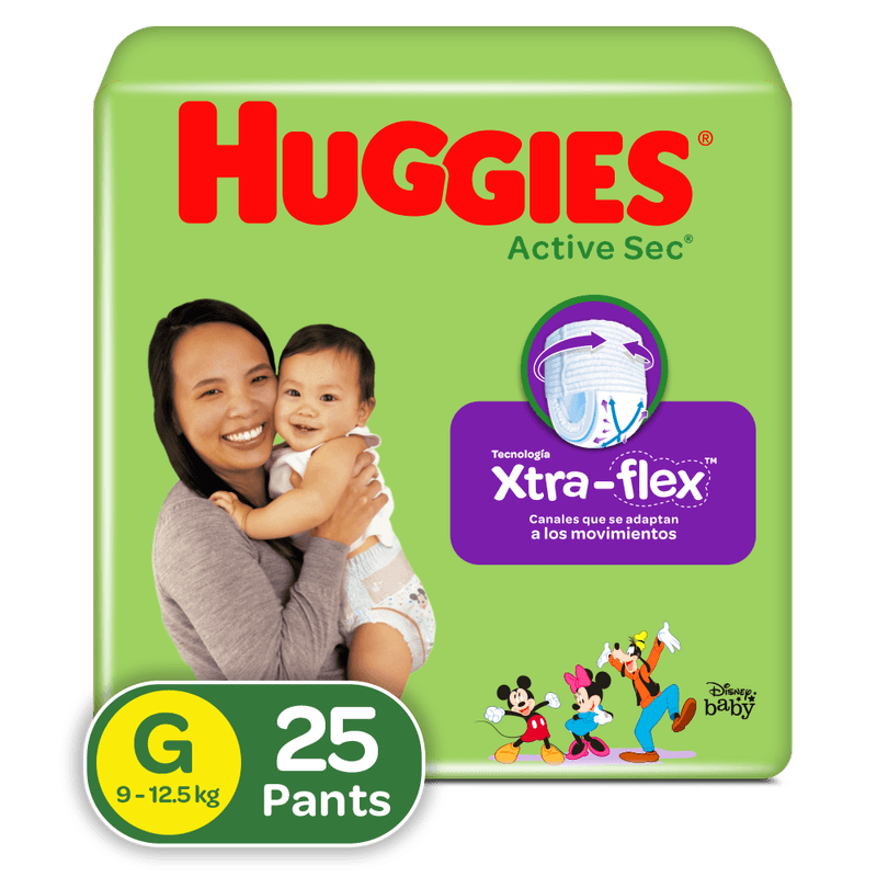 PANTS HUGGIES 25U G 3 ACTIVESEC
