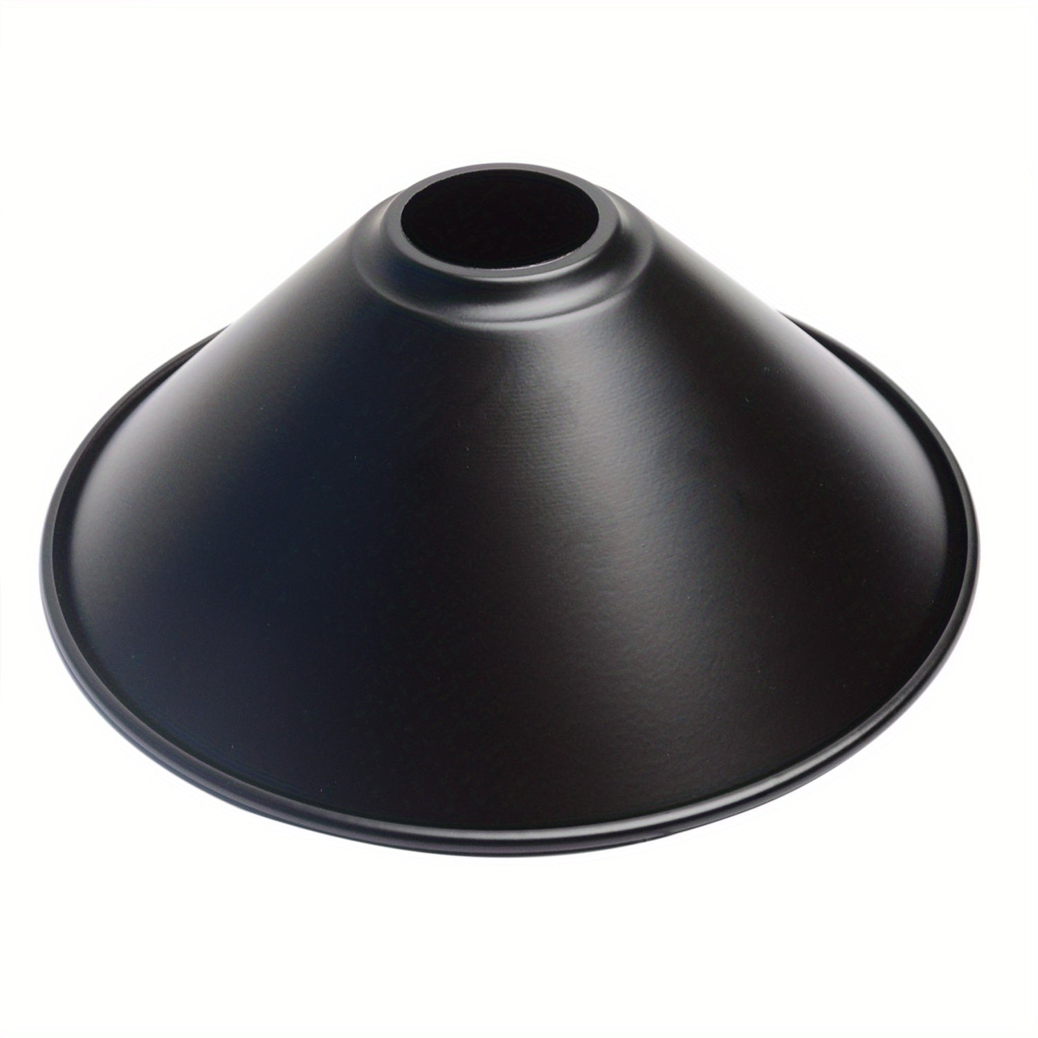 Pantalla de Lámpara de Metal de Estilo Industrial Moderno - Diseño Versátil de Cono de Hierro para Colgantes de Techo y Accesorios de Iluminación