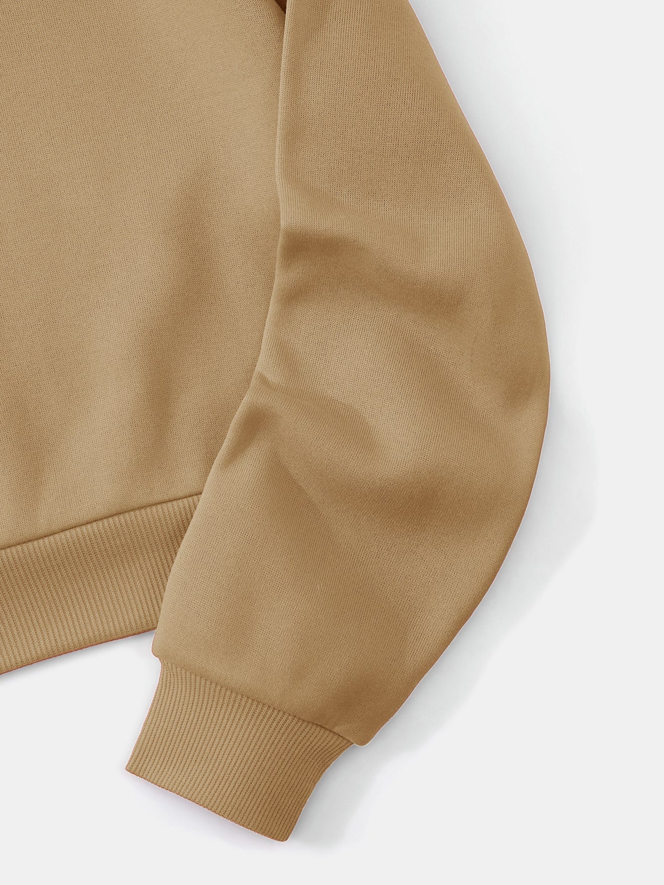 Ezwear capucha unicolor con cordon crop con forro termico