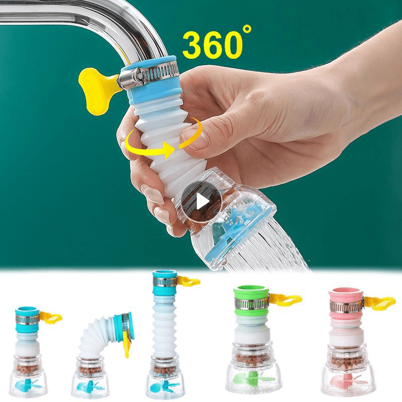 1 pza./3 pzas./6 pzas. Grifo telescópico flexible para cocina, rociador que ahorra agua, cabezal de filtro de agua de refuerzo para ducha o cocina, filtro de extensión de agua ajustable en 360 grados, grifo de agua para ducha, extensor de grifo para duch