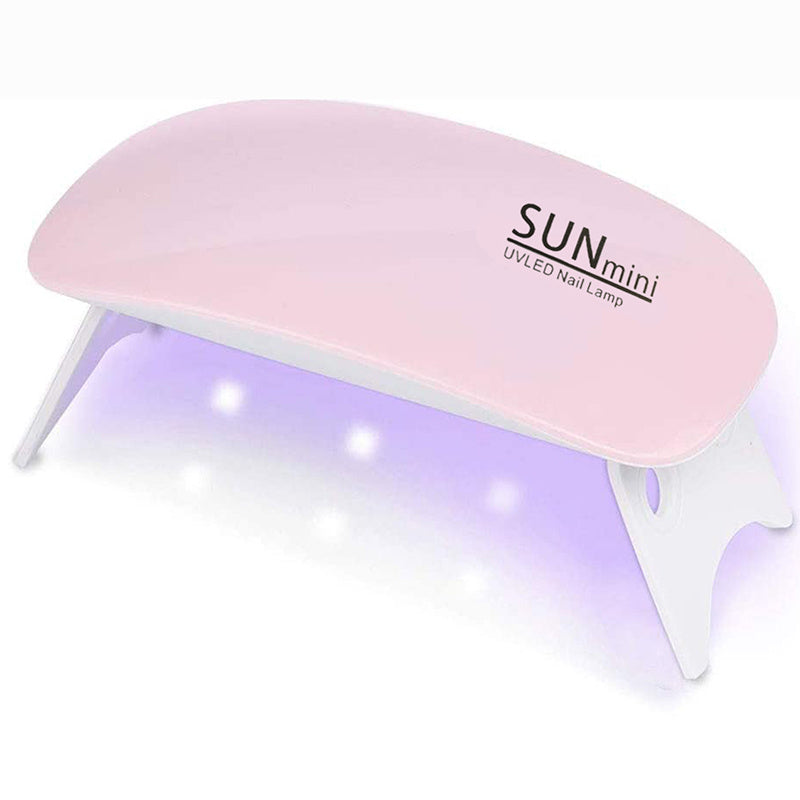 Mini Lámpara LED para Uñas con Diseño de Ratón Adorable, Tamaño Compacto para Facilidad de Transporte y Manicura en Movimiento