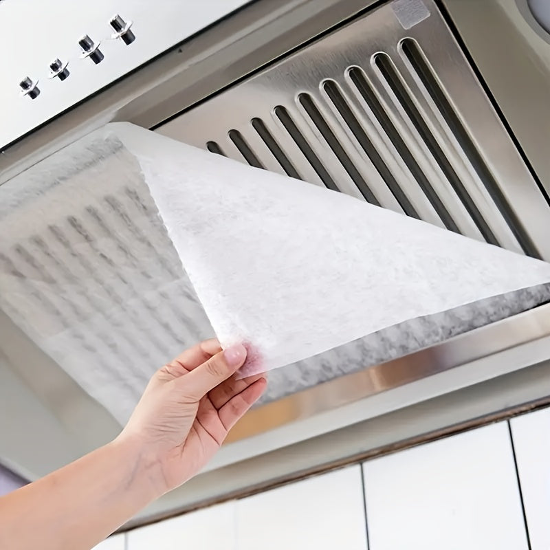 2/12pcs Membrete de filtro de campana extractora de aceite - Mantén tu cocina limpia y sin olores