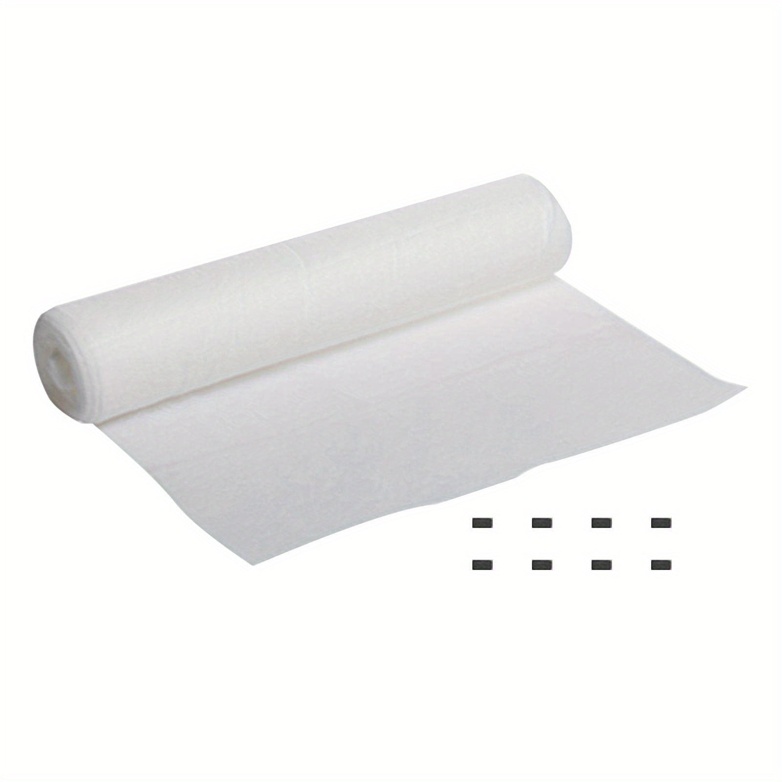 Papel Filtro de Grasa para Campana de Larga Duración Ultra-Absorbente - Absorción de Aceite y Humo, Fibra de Poliéster, Blanco