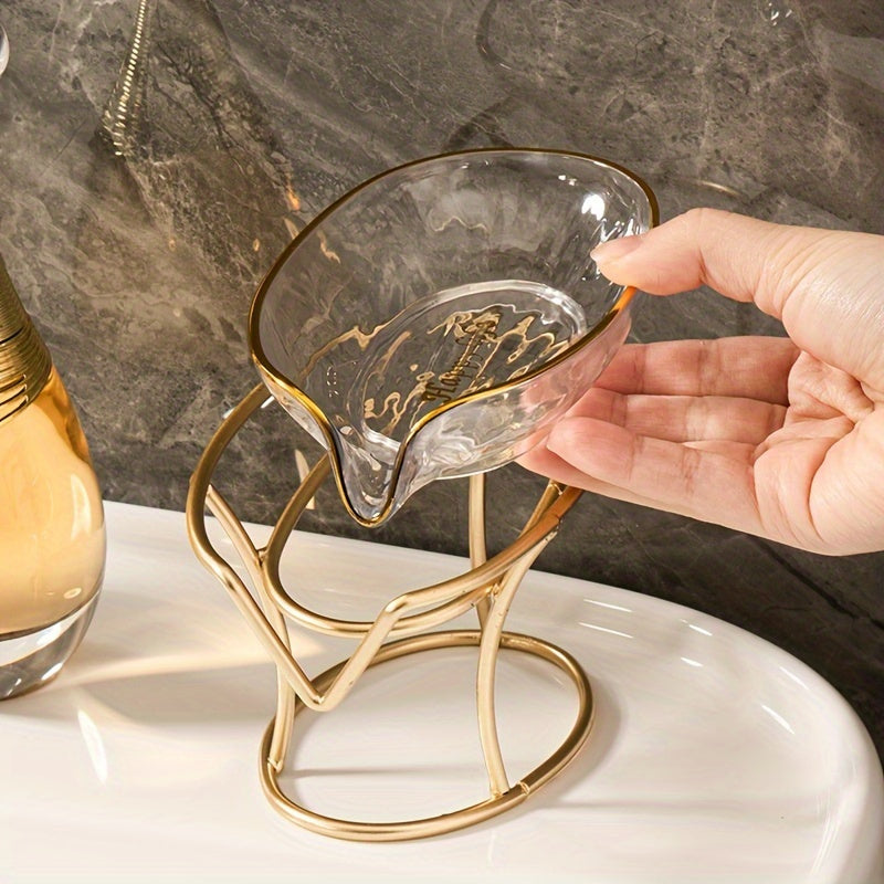 1 ud., Caja de Jabón para el Hogar con Drenaje, Estante de Almacenamiento Creativo sin Perforación, Jabonera, Accesorios de Baño