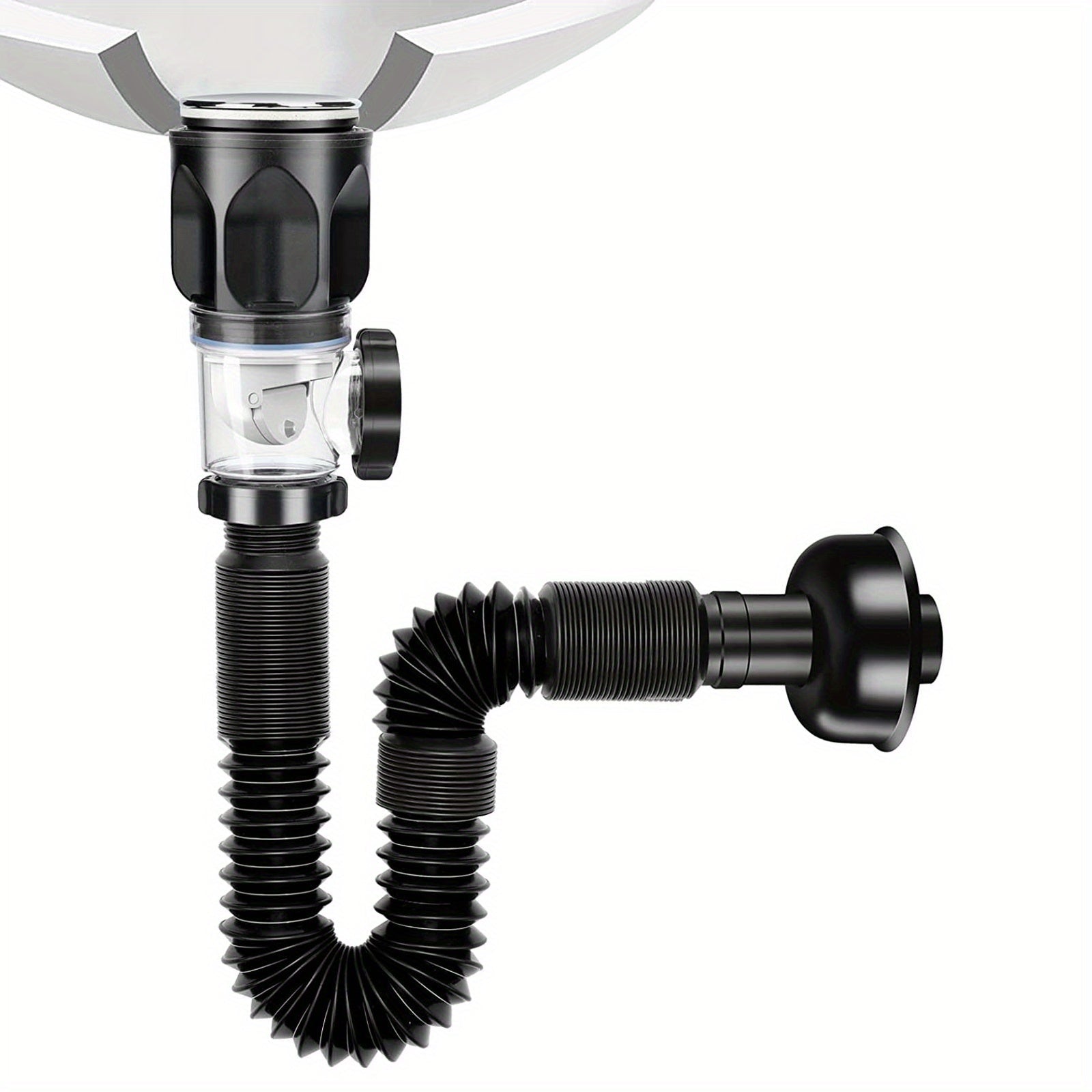 Conjunto de tubería de desagüe universal, tubo retráctil de desodorante para desagüe de alcantarillado, manguera de agua para lavabo, desagüe para baño y accesorios de cocina