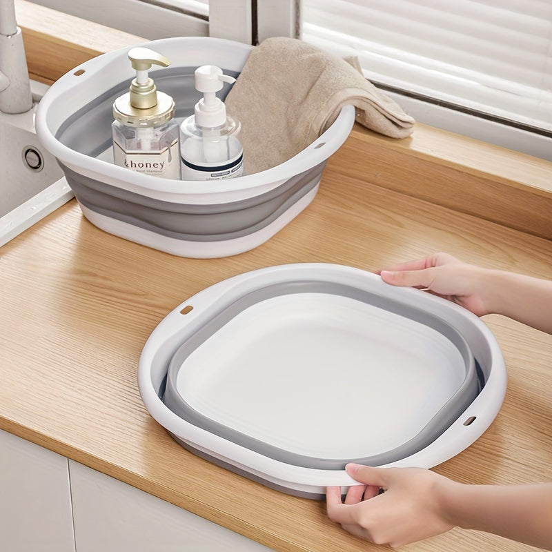 3 piezas de lavabo plegable y conveniente - Multiusos para lavar la cara, verduras, ropa interior y pies - Plástico duradero, no necesita electricidad, diseño portátil para duchas de RV y uso doméstico, duchas de RV para pies, uso multifuncional, diseño