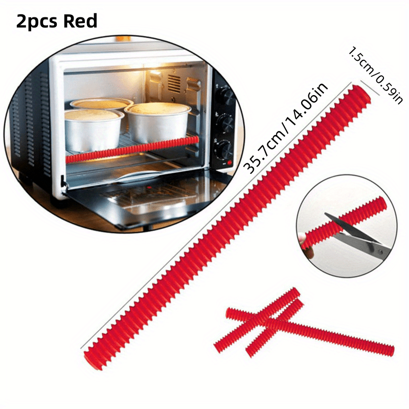 Protectores de Rejilla para Horno de Silicona de 35.56 cm - Seguros para Alimentos, Resistentes al Calor, Fáciles de Limpiar, Juego de 5.08 cm