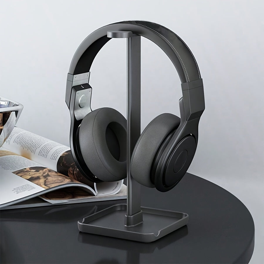 Soporte universal para auriculares, estante de exhibición de escritorio multifunción, soporte desmontable para teléfono móvil y tableta, accesorio de almacenamiento para el hogar y la oficina no eléctrico.