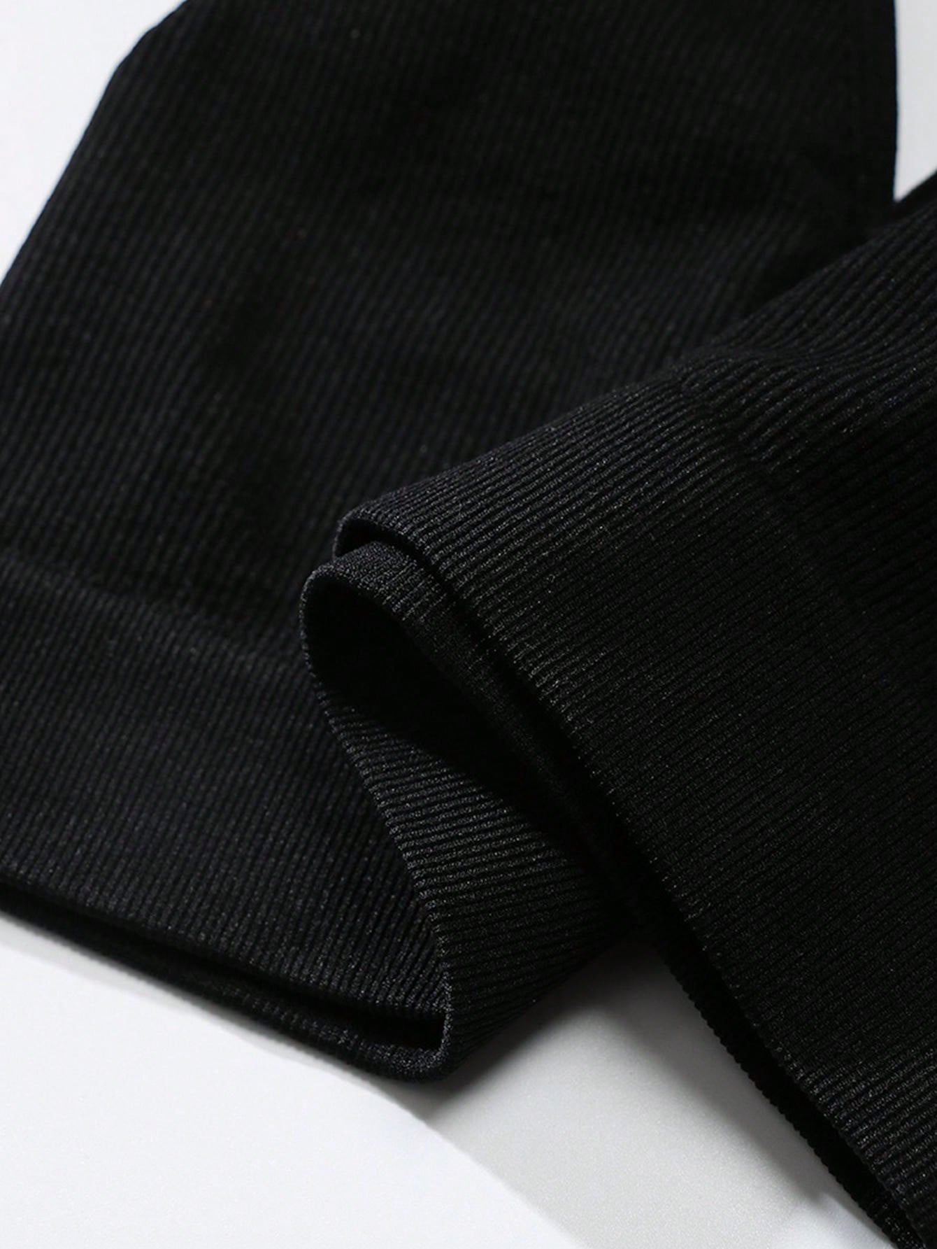 Sujetador sin costuras sexy para mujer, sin relleno, negro, correas delgadas, chaleco deportivo/fitness/yoga, soporte de espalda