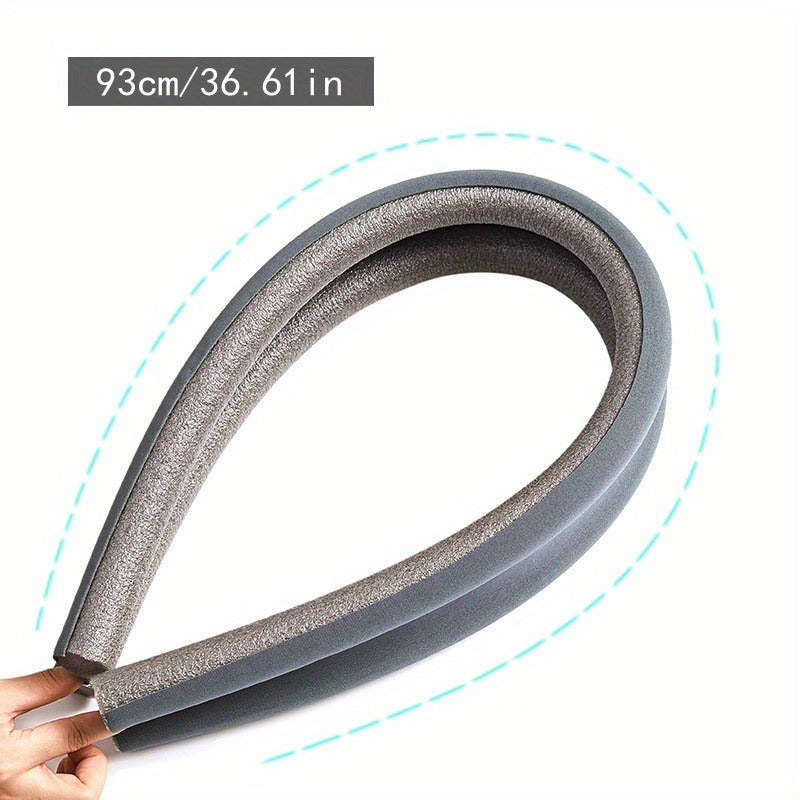 Sello de puerta flexible para ahorrar energía: reduce ruido, bloquea plagas, tira de aislamiento fácil de instalar - 93cm/36.61in