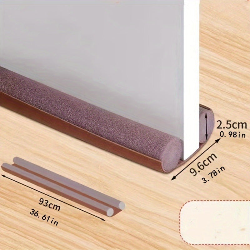 Sello de puerta flexible para ahorrar energía: reduce ruido, bloquea plagas, tira de aislamiento fácil de instalar - 93cm/36.61in