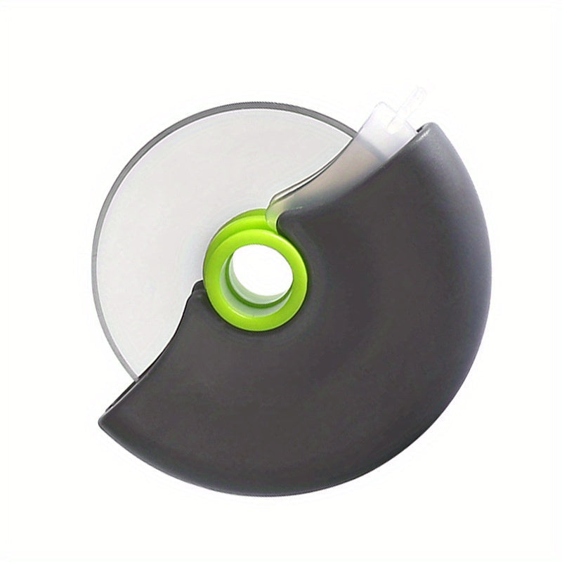 Cortador de pizza redondo de acero inoxidable - Herramienta de cocina sin carga para pastel, pan, horneado de pasteles, rodillo de ruleta para el hogar, camping, accesorio para barbacoa, esencial de verano, esencial de vacaciones de haya