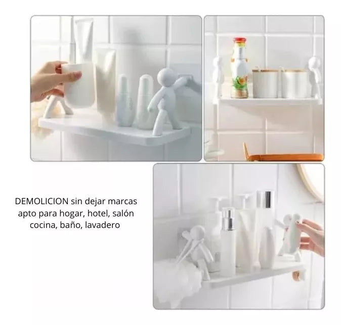 Estante Organizador Para Bano Adhesivo