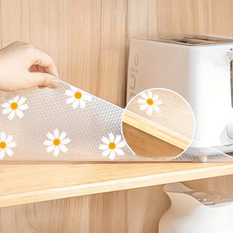 Rollos de forro de cajón impermeable y no adhesivo - Alfombrilla espesa y a prueba de humedad para armarios de cocina, armarios y armarios de zapatos - Resistente a la moho, aceite y derrames, fácil de cortar, forro de estantería para cocina, kits de mol