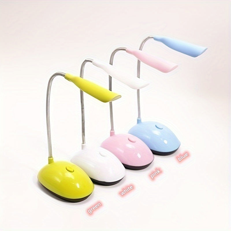 Lámpara de escritorio LED portátil plegable, 4 colores, para cuidado de la vista, estudio y lectura, con batería