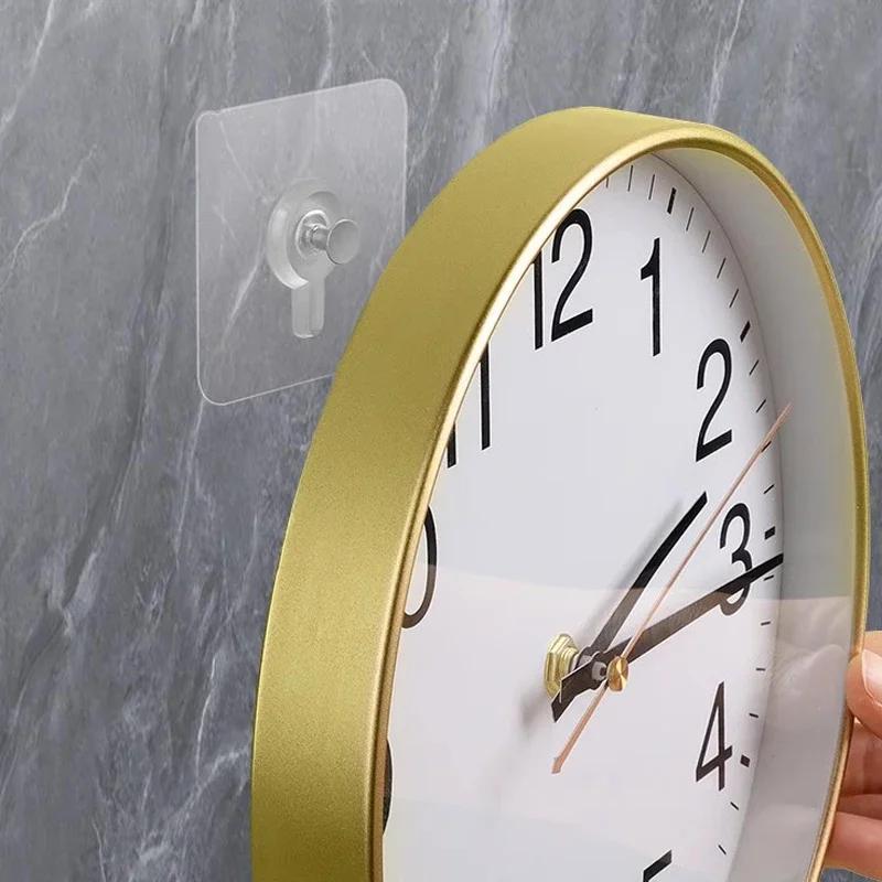 20 ganchos de pared adhesivos contemporáneos, fáciles de instalar, sin taladrar, resistentes al agua, para cuadros, marcos, posters y relojes en cocina y baño