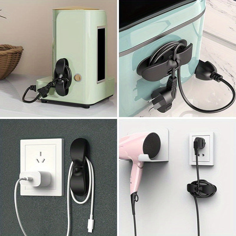 2 piezas de clips organizadores de cables para electrodomésticos de cocina, soportes de gestión de cables para freidor de aire, máquina de café, almacenamiento de cables de mezclador