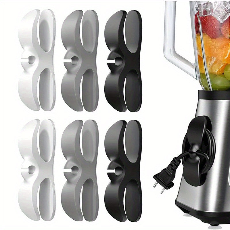 2 piezas de clips organizadores de cables para electrodomésticos de cocina, soportes de gestión de cables para freidor de aire, máquina de café, almacenamiento de cables de mezclador