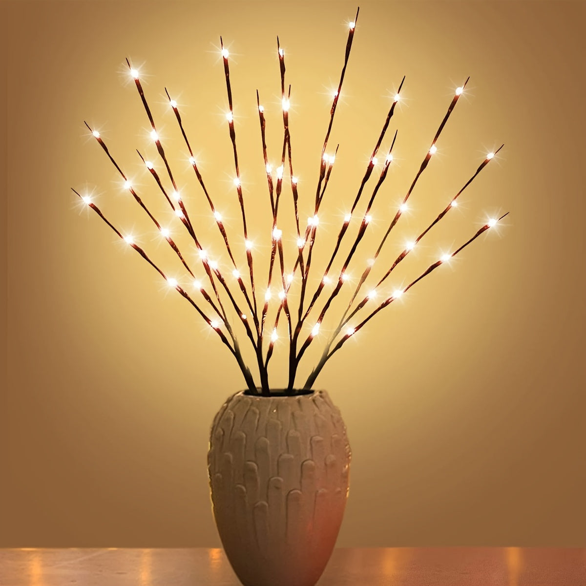 Luces de Rama con 20 LEDs para Decoración Interior en Bodas, Cumpleaños y Navidad - Luces de Hadas con Diseño de Ramas sin Batería