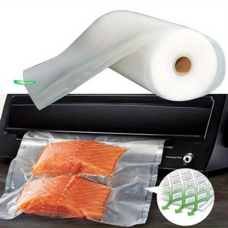 Bolsas de Almacenamiento de Alimentos al Vacío a Prueba de Fugas - 500cm de Largo, Múltiples Tamaños (12/15/17/20/22/25/28cm) - Herméticas y Reutilizables para la Frescura, Organización de Cocina que Ahorra Espacio