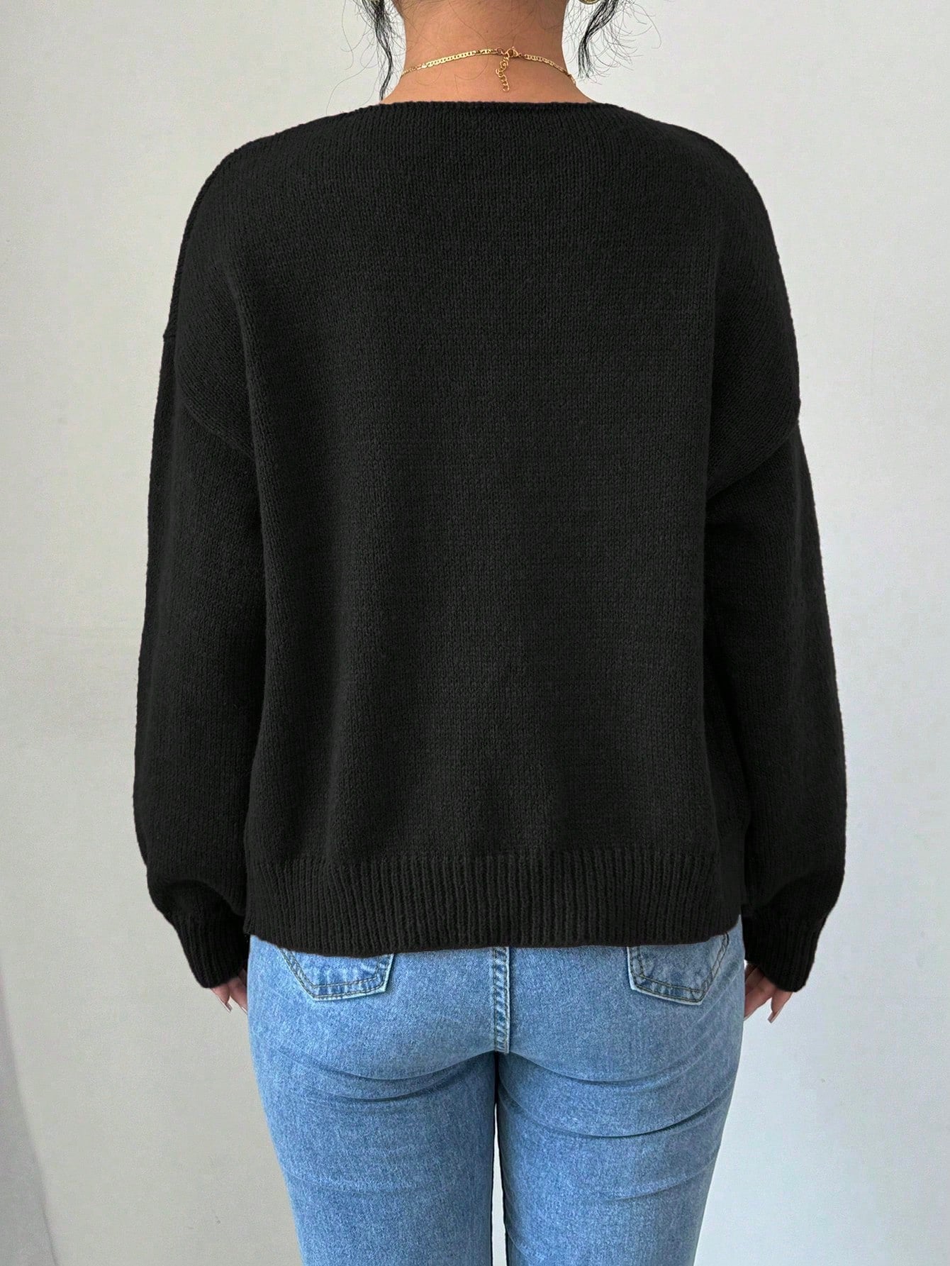 Prive chaqueta de punto con cremallera de unicolor informal, versatil para otono/invierno