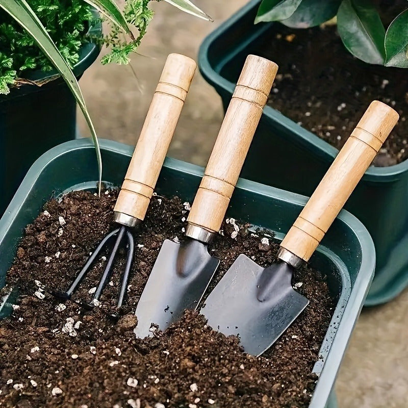 Juego de 6 Herramientas de Jardinería - Palas Metálicas Duraderas para Plantación de Flores y Vegetales, Ideales para Jardinería Doméstica y Proyectos Artísticos