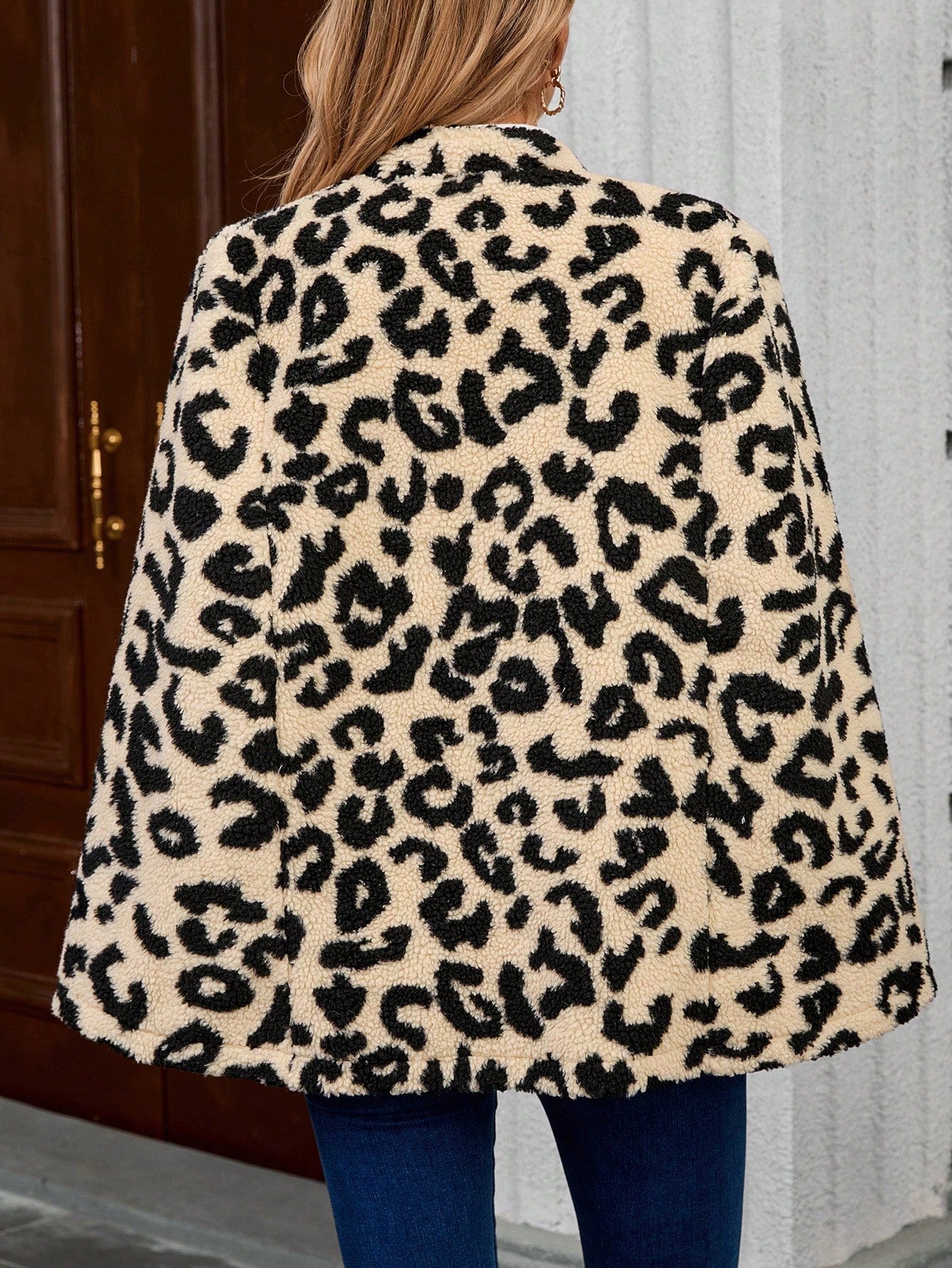 Emery rose ropa de otono para mujer, abrigo de lana con estilo de capa elegante para mujer, ropa de oficina para mujer