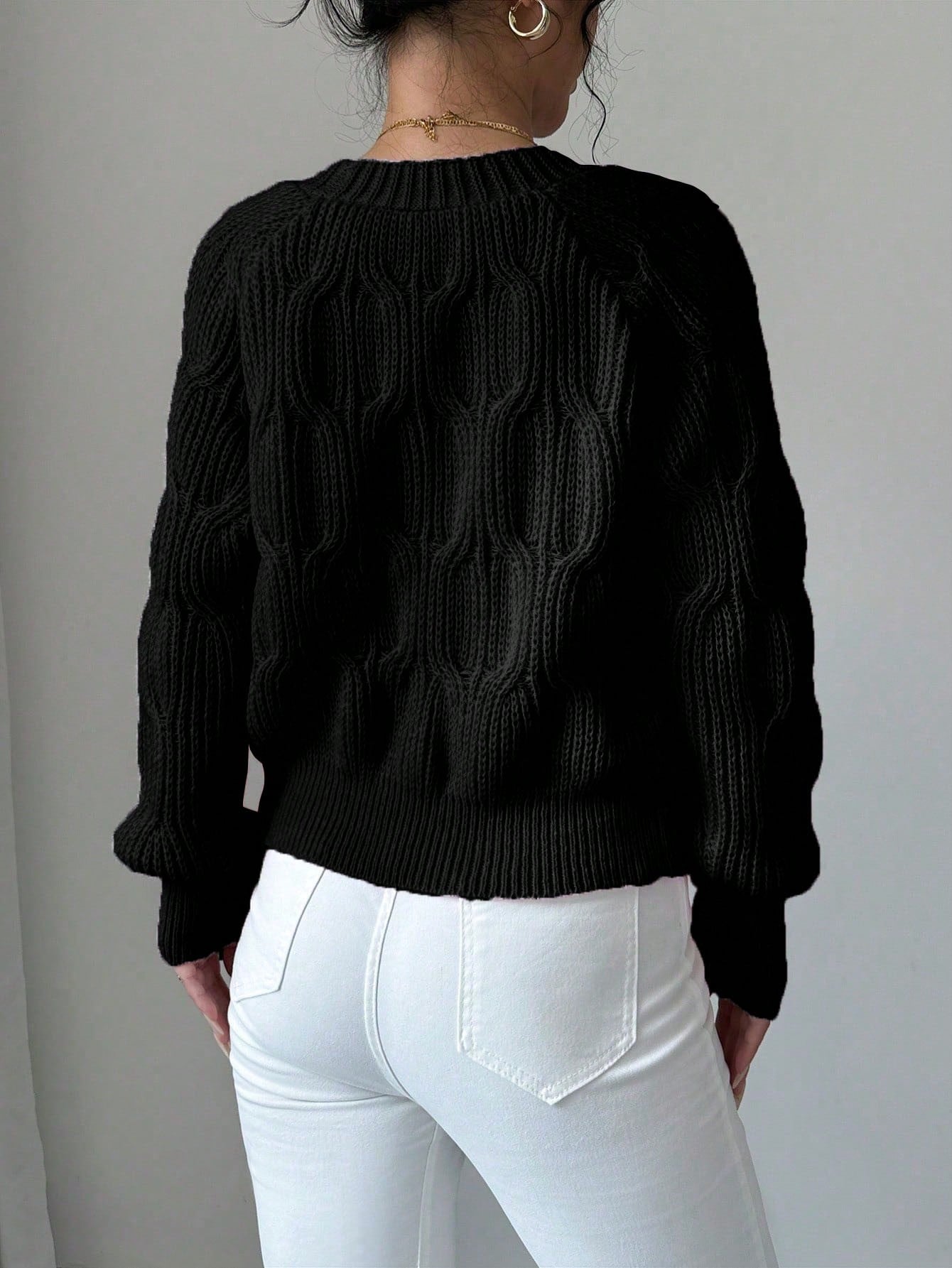 Elenzya chaqueta casual de mujer de unicolor con decoracion de mono, para otono/invierno