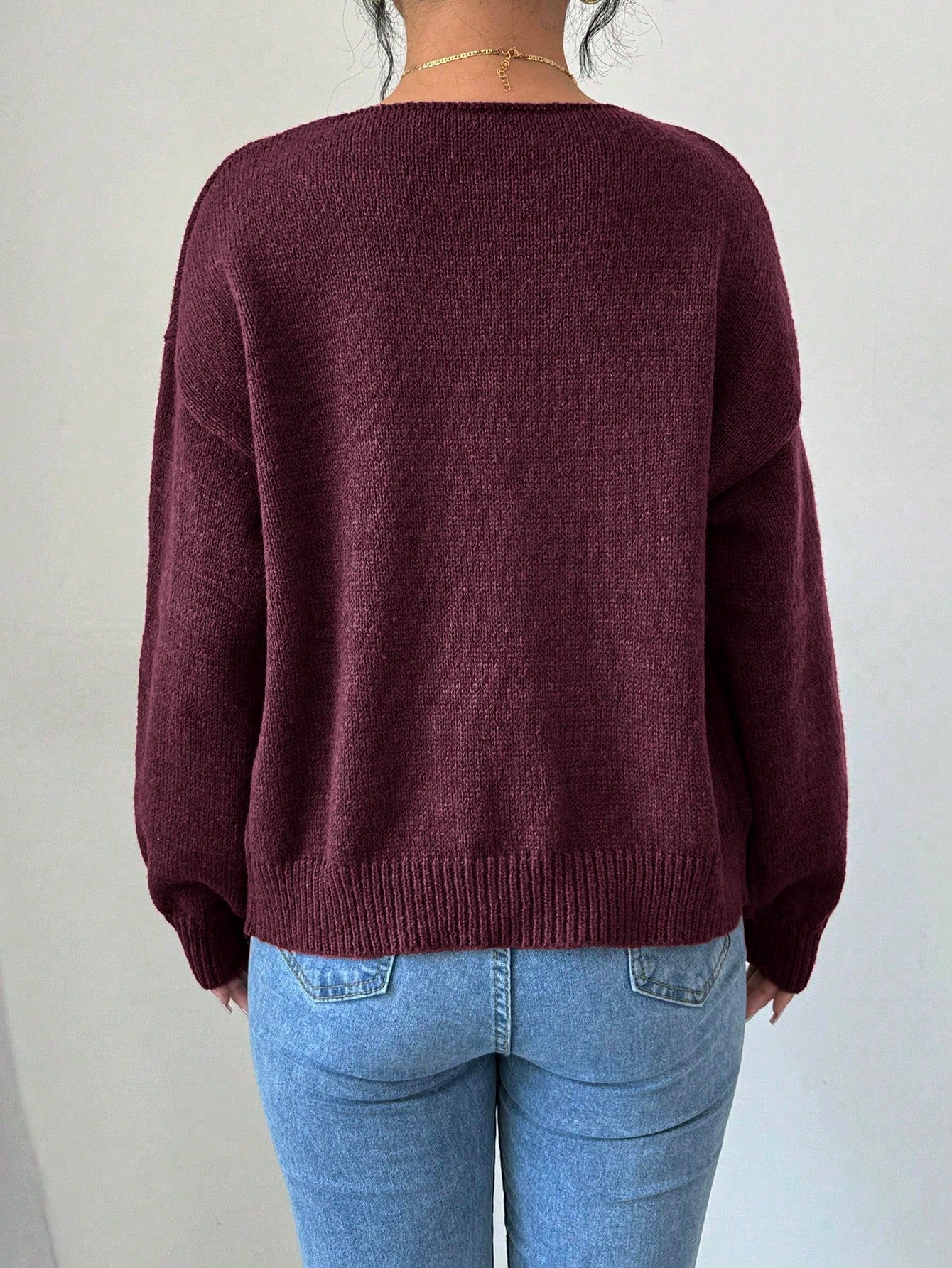 Prive chaqueta de punto con cremallera de unicolor informal, versatil para otono/invierno