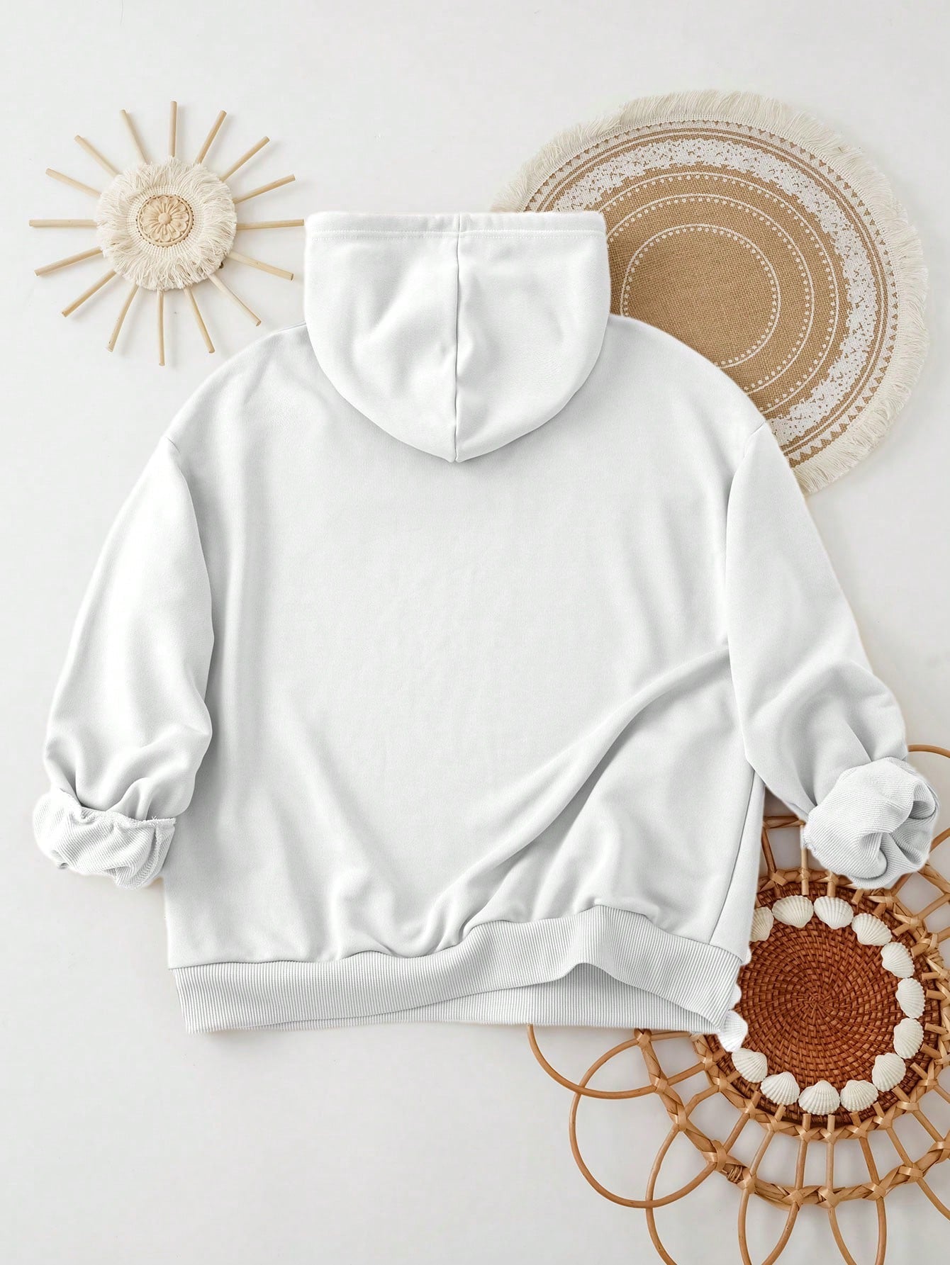 Ezwear jersey holgado de manga larga con estampado de arbol de navidad y texto "feliz navidad" en estilo minimalista y vintage con estampado de leopardo, para mujer
