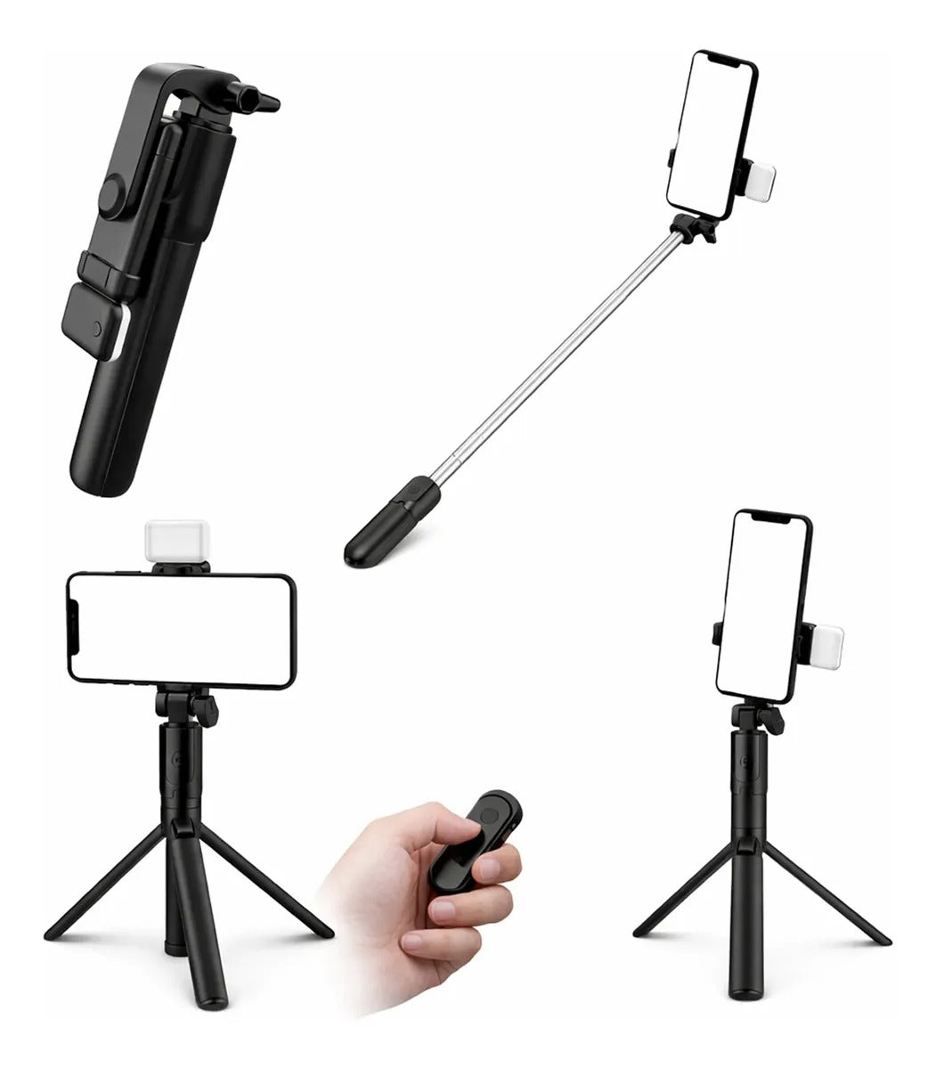 Palo Para Selfie Tripode Led R1s